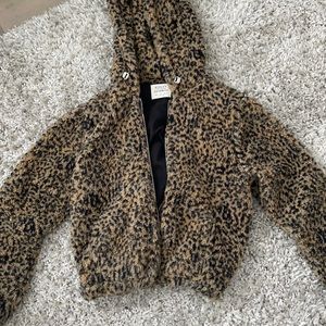 Cheetah Fuzzy Jacket